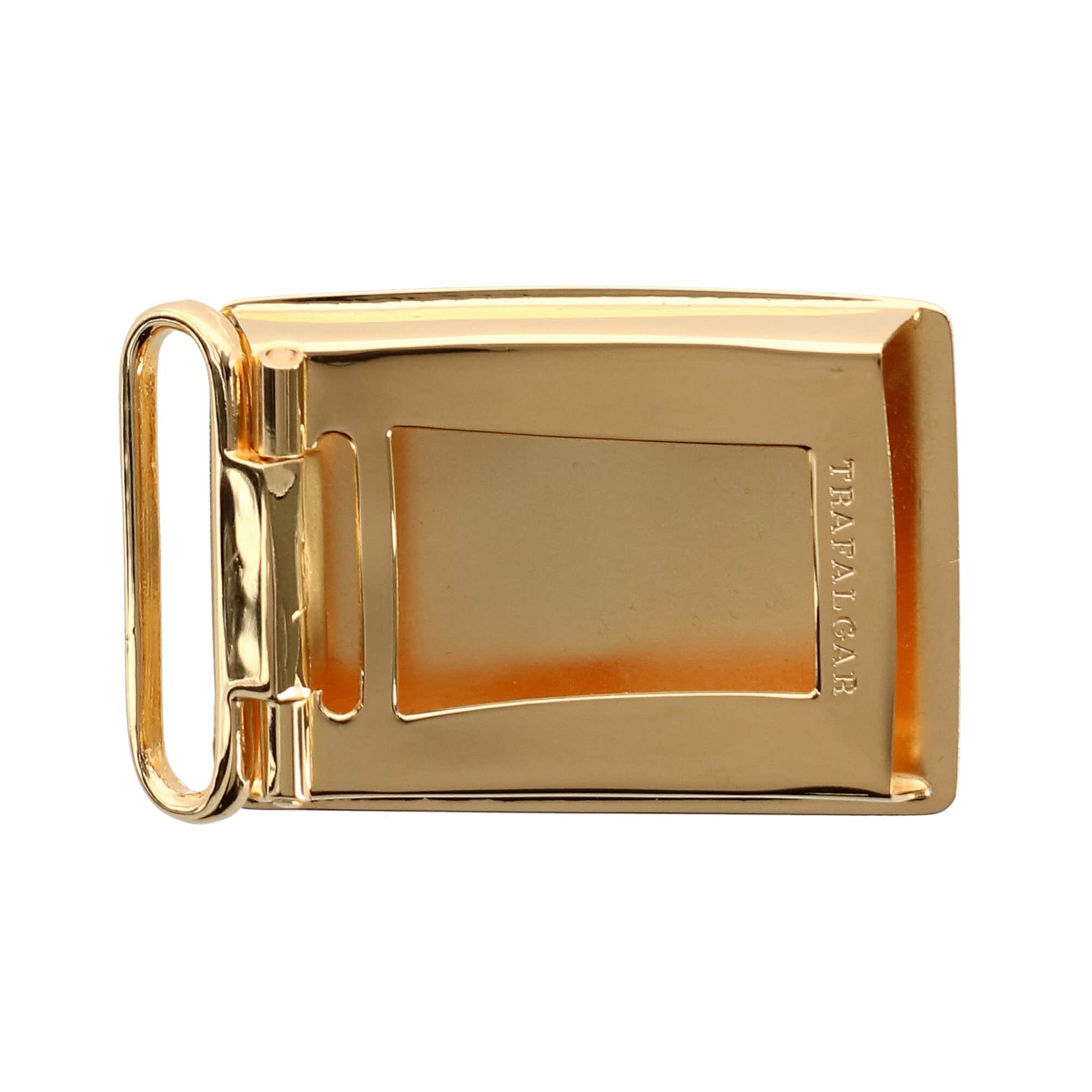 30mm Etched Compression Belt Buckle - Gold
