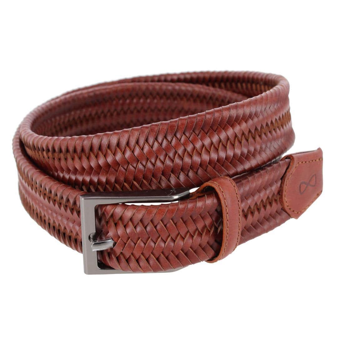 Big and Tall Andres Classic 35MM Leather Stretch Dress Belt