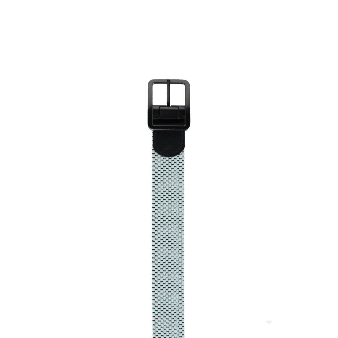 Big & Tall Alejandro Black & White Reversible Braided Golf Belt - Black Stripes and White