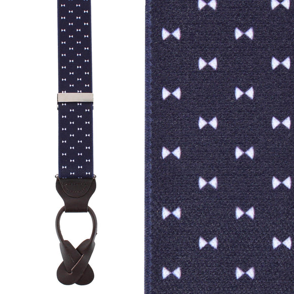 The Micro Bow Classic Elastic Button End Braces