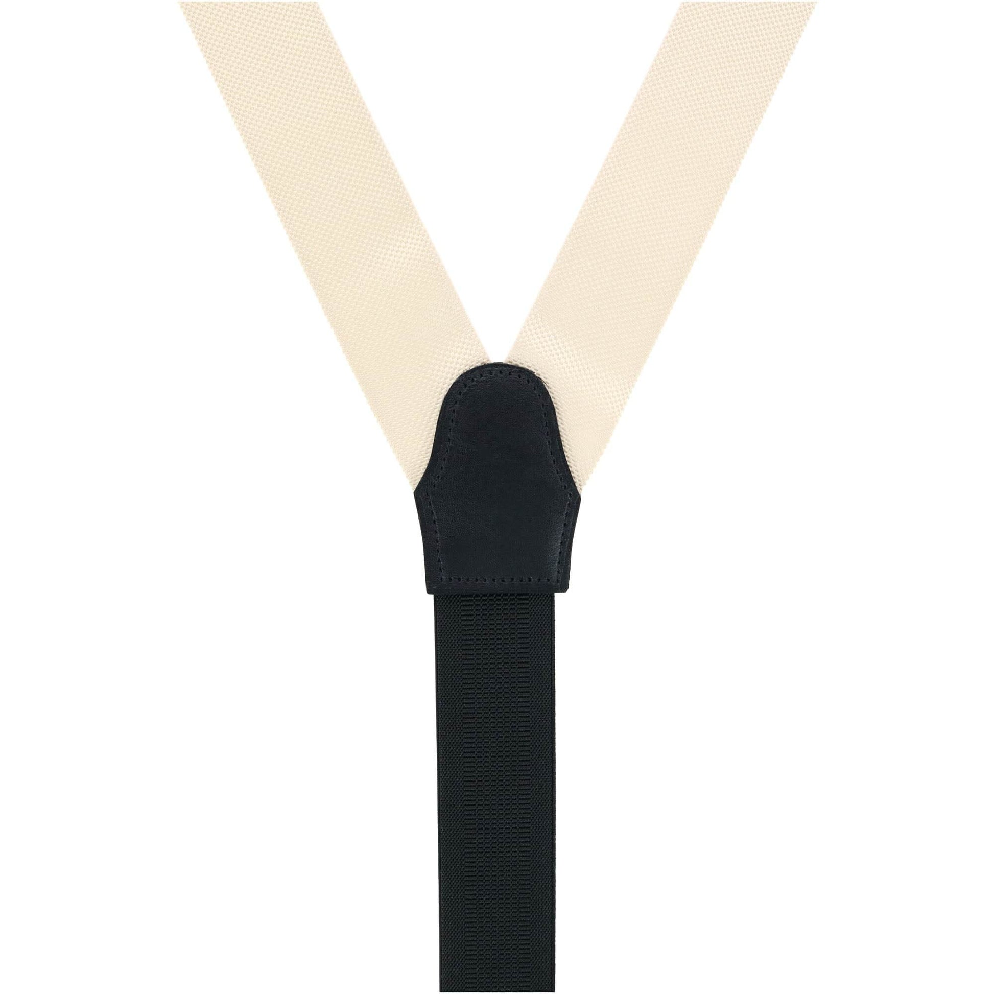 Hudson Nylon Button End Braces - Buff Khaki