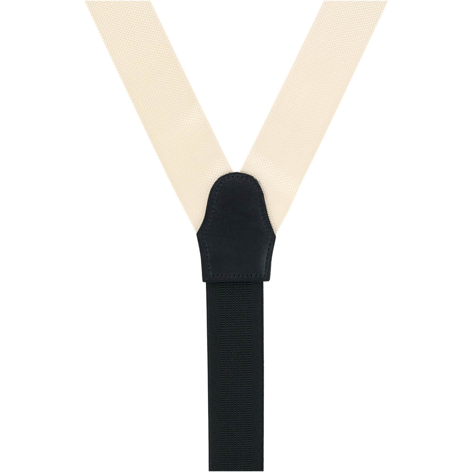 Hudson Nylon Button End Braces - Buff Khaki