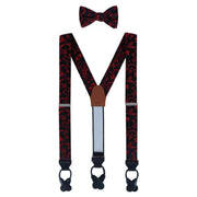 Christian the Romantic Brocade Silk Braces and Bow Tie Set