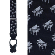 The Chopin Classical Piano Silk Button End Braces