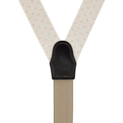 Cream with Gold Polka Dots