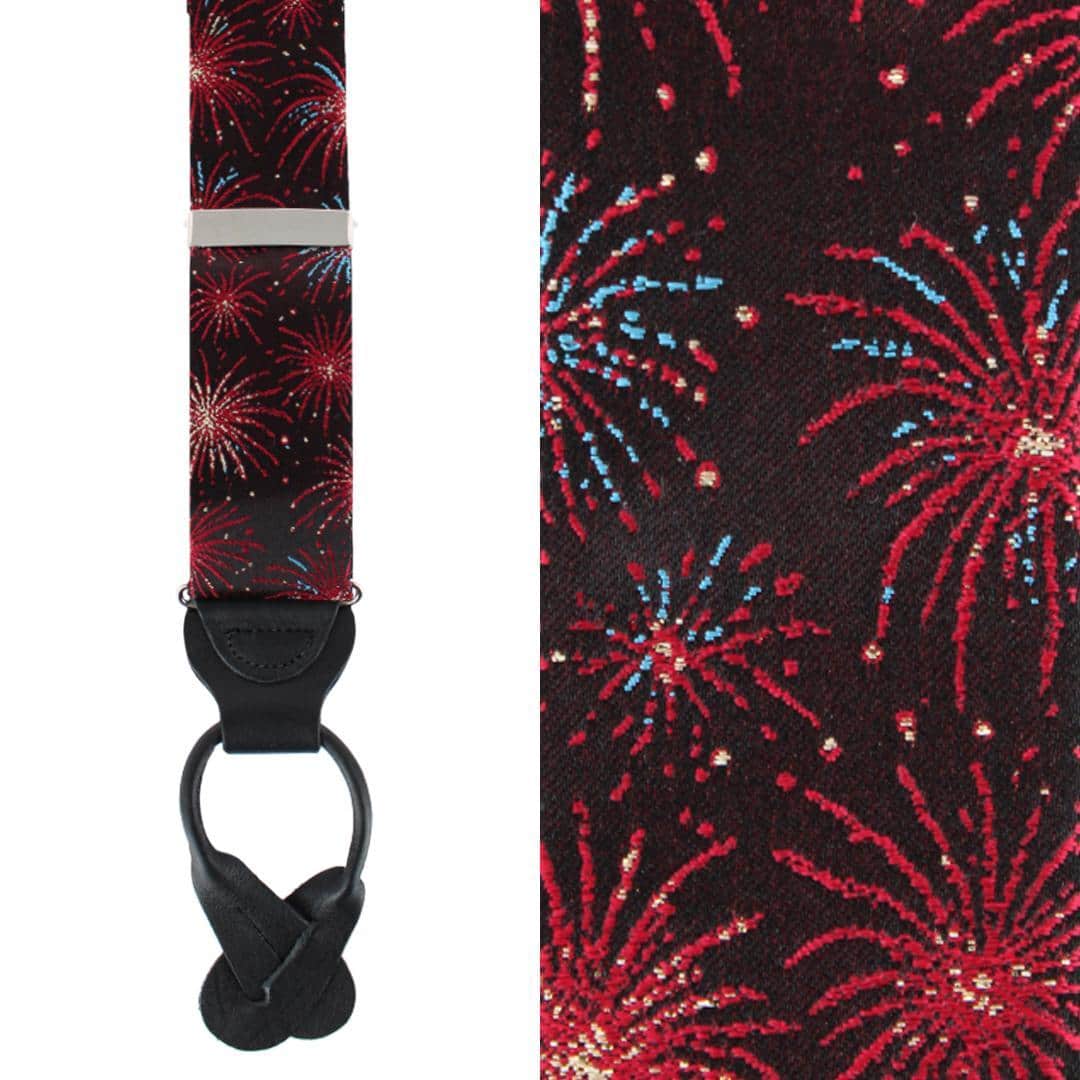 Illumination Explosion Silk Button End Braces
