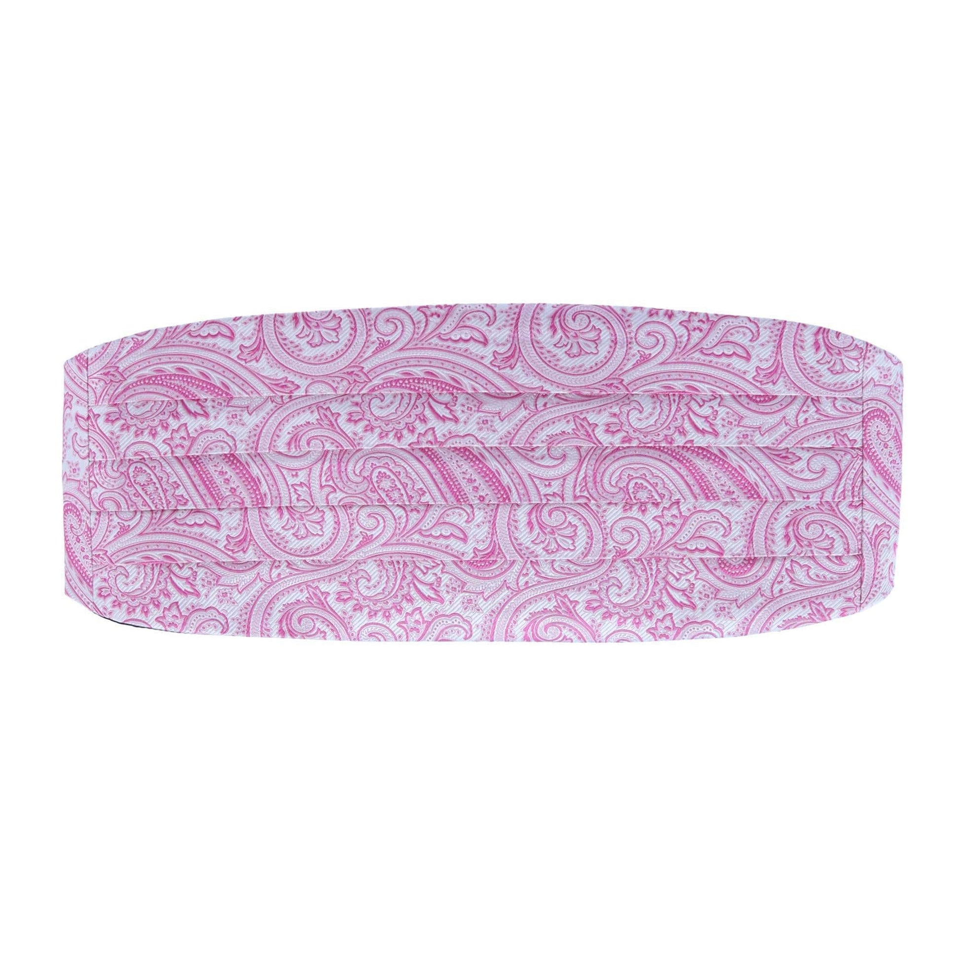 Sobee Paisley Cummerbund and Bow Tie Set - Pink