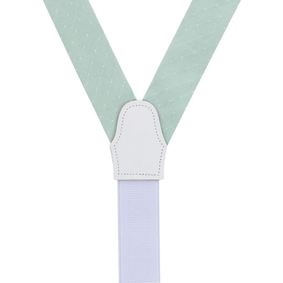 Light Green with Polka Dots