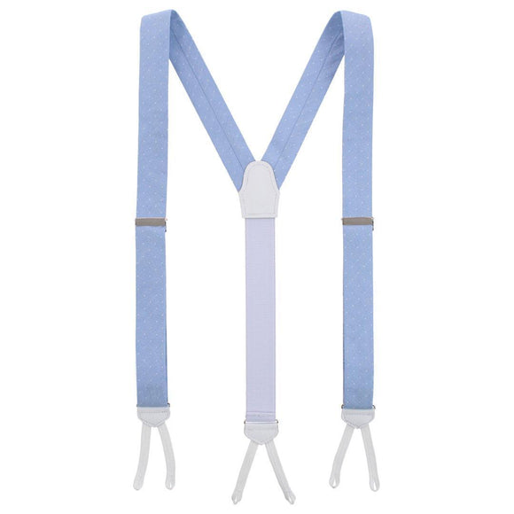 Light Blue with Polka Dots