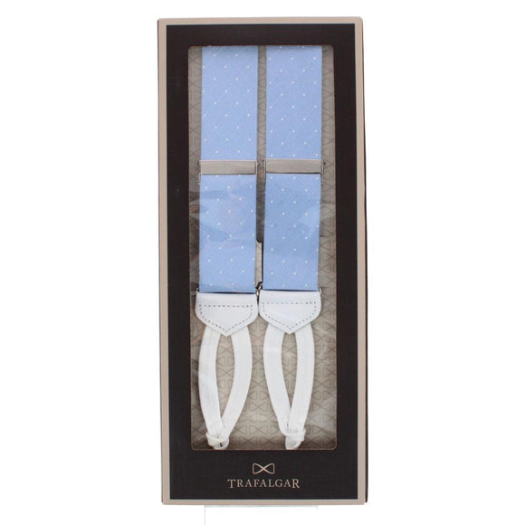 Light Blue with Polka Dots