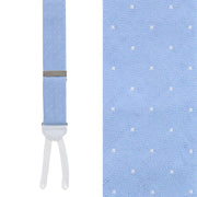 Churchill Chambray Polka Dot Linen Blend Formal End Braces