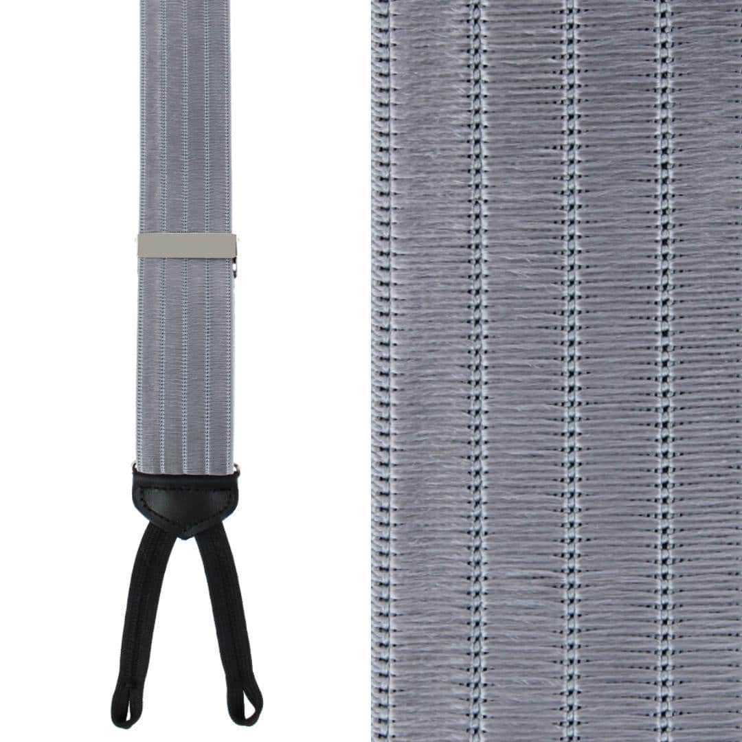 Jefferson Brushed Pinstripe Elastic Formal End Braces