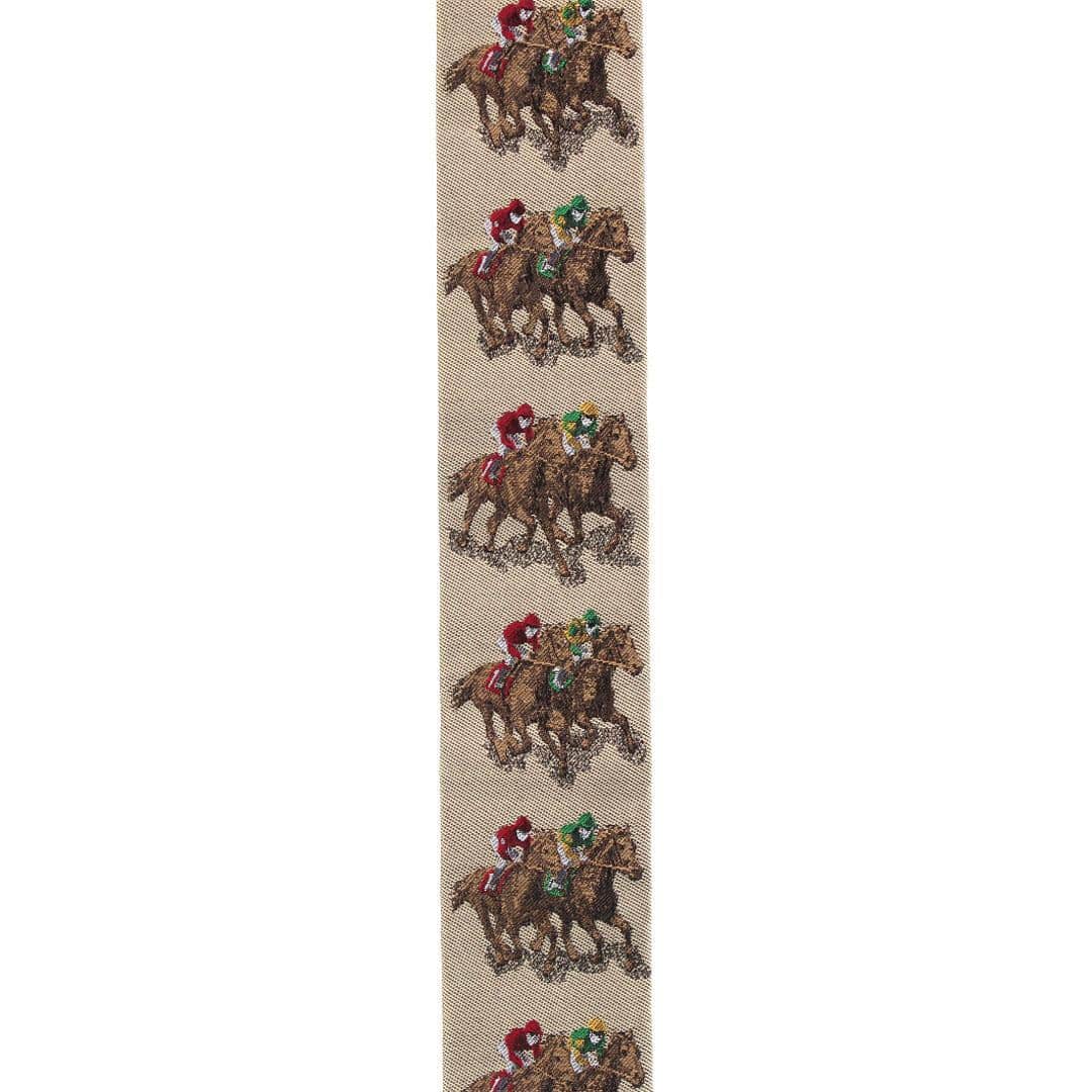 The Home Stretch Novelty Silk Button End Braces - Taupe