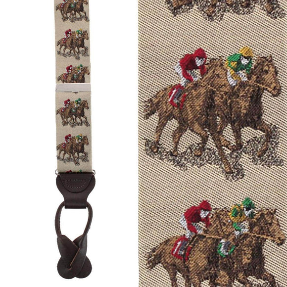The Home Stretch Novelty Silk Button End Braces