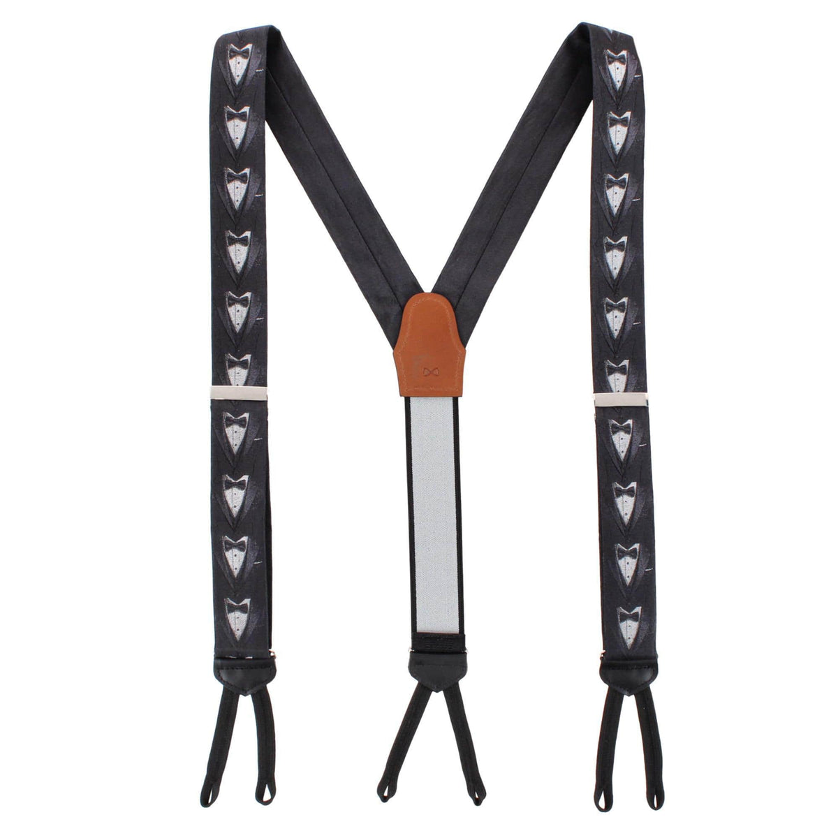 The Formal Affair Sik Novelty Formal End Braces - Black