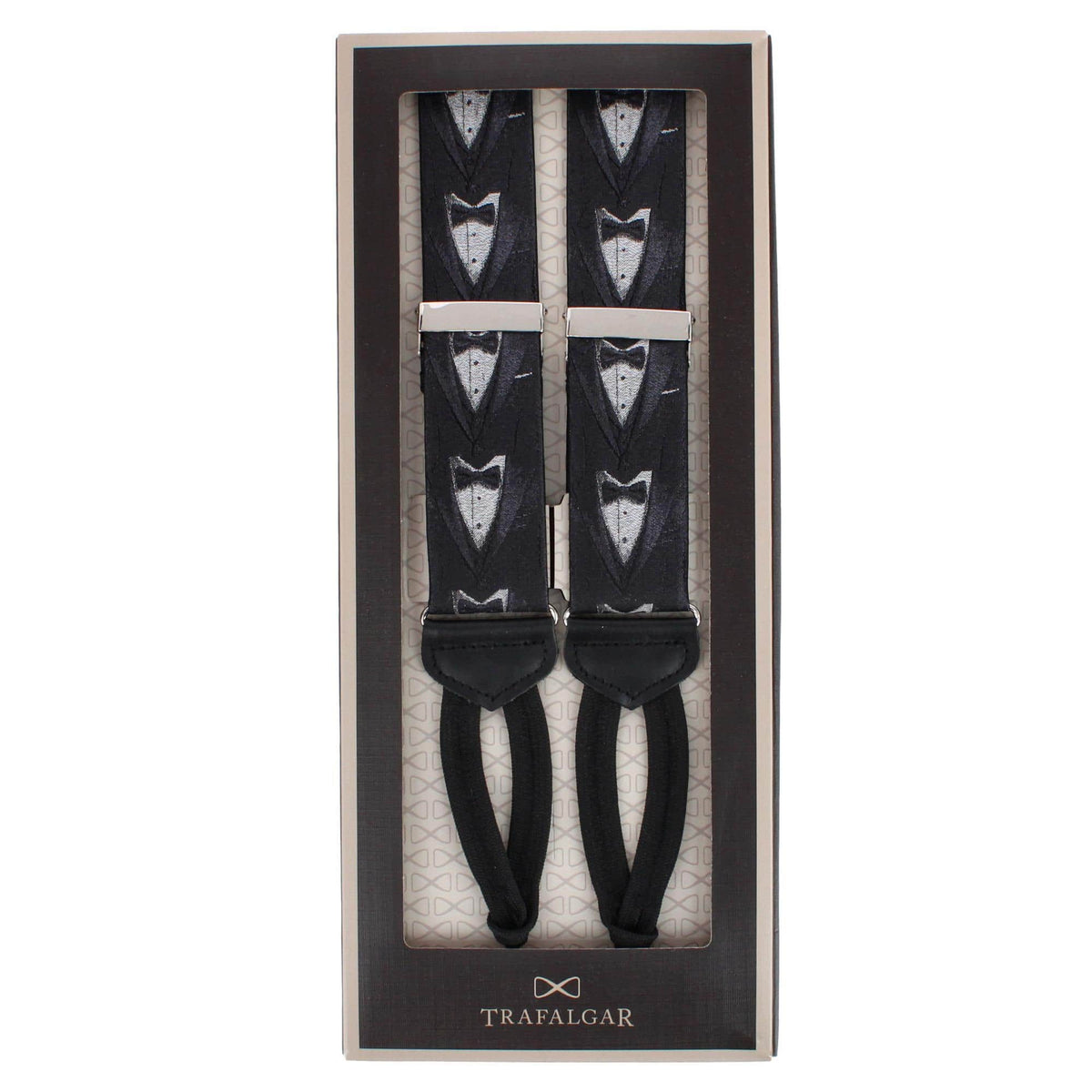 The Formal Affair Sik Novelty Formal End Braces - Black