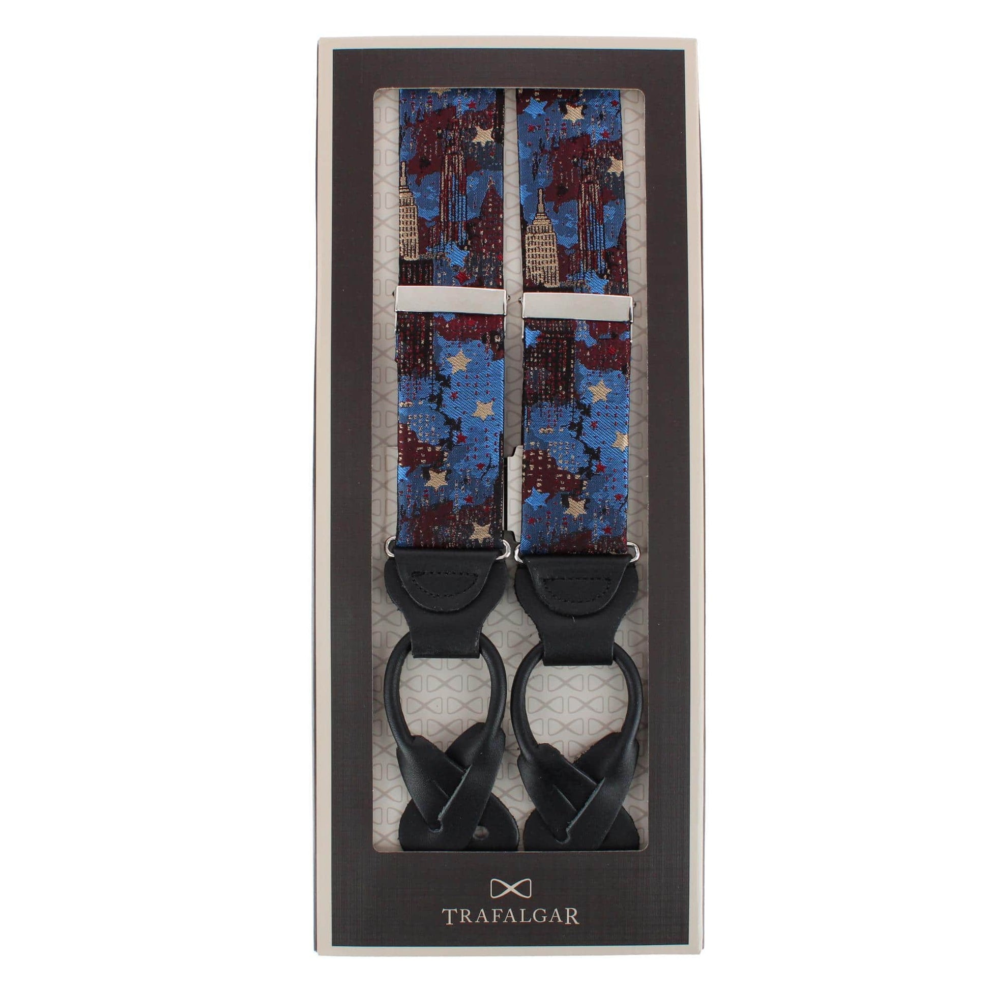 NYC Proud Silk Novelty Button End Braces - Multiple
