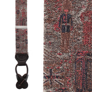 London Tapestry Silk Novelty Button End Braces