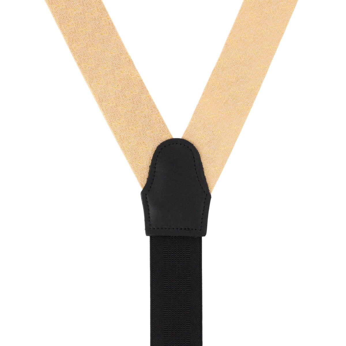 Trafalgar Signature Logo Silk Novelty Button End Braces - Gold