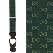 Trafalgar Signature Logo Silk Novelty Button End Braces