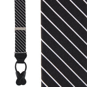 Black with White Stripe