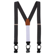 Black with White Stripe