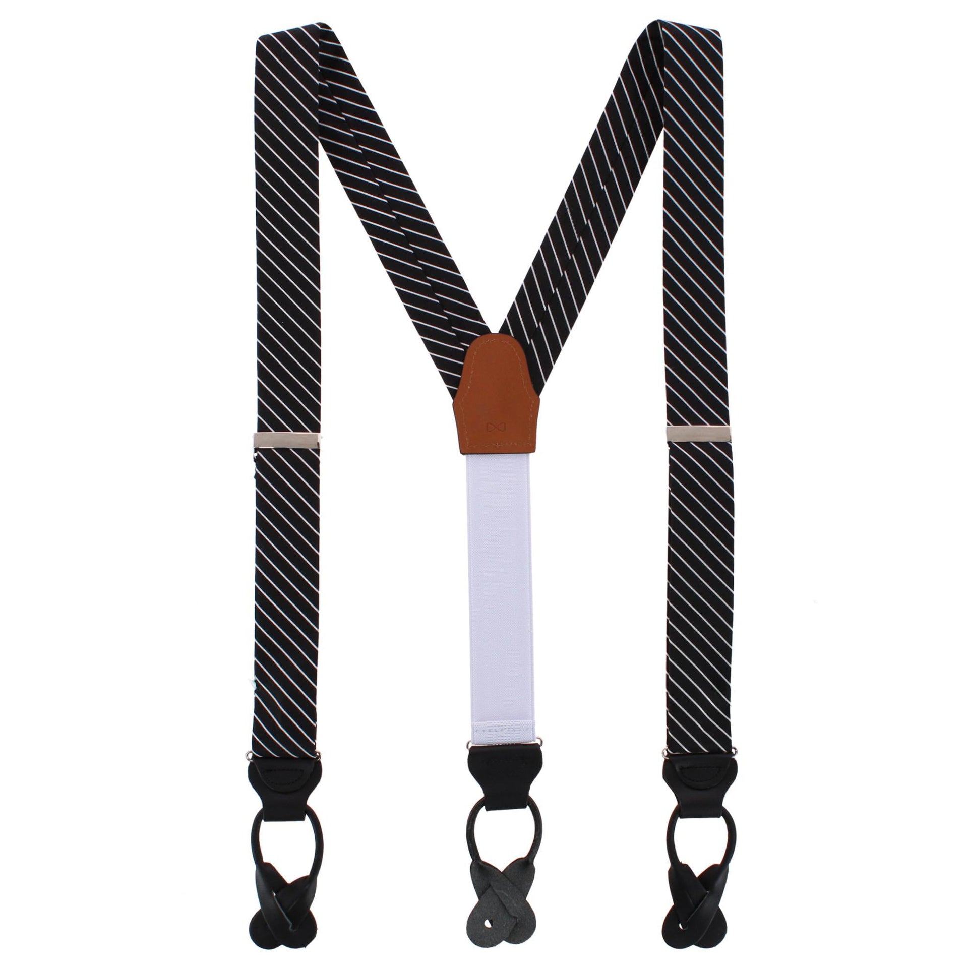 Black with White Stripe