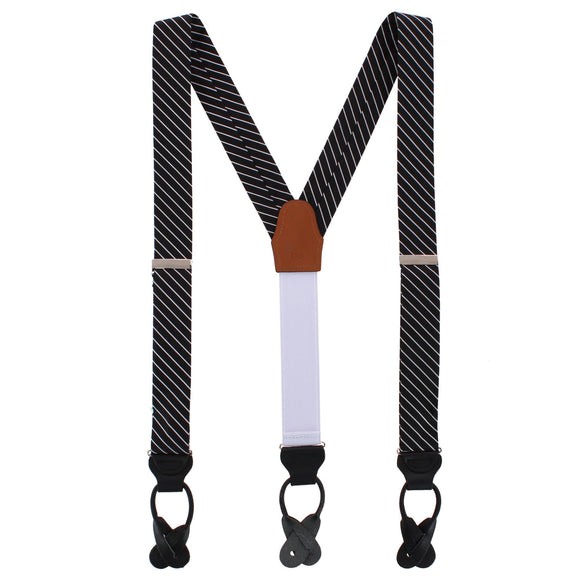 Black with White Stripe