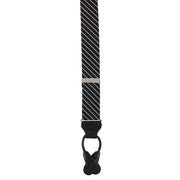 Black with White Stripe