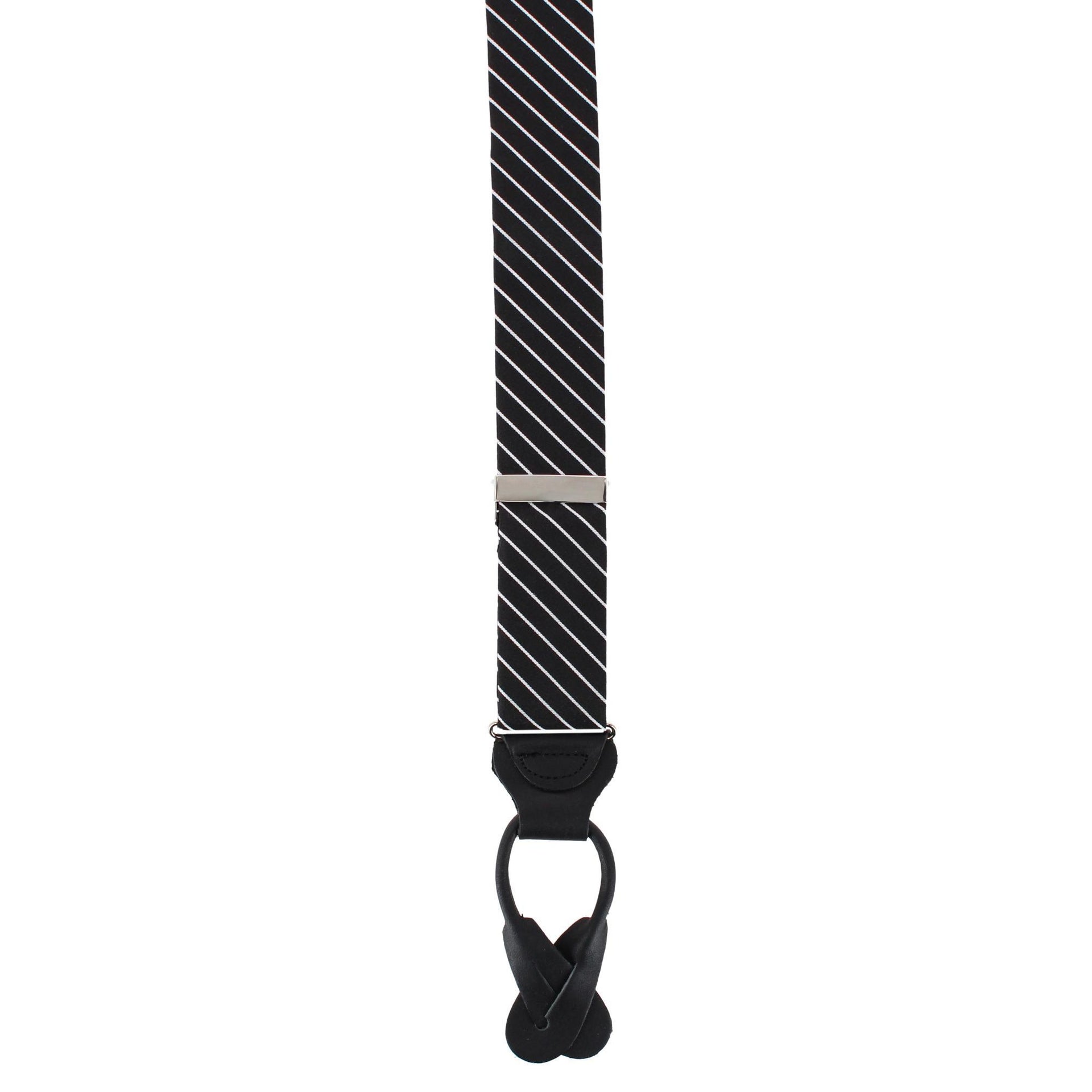 Black with White Stripe