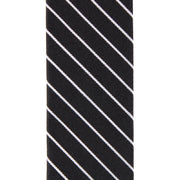 Black with White Stripe