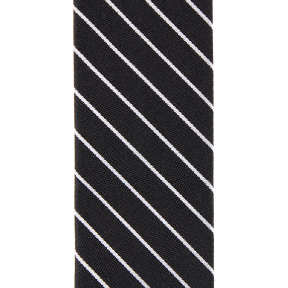Black with White Stripe