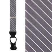 Grey with White Stripe