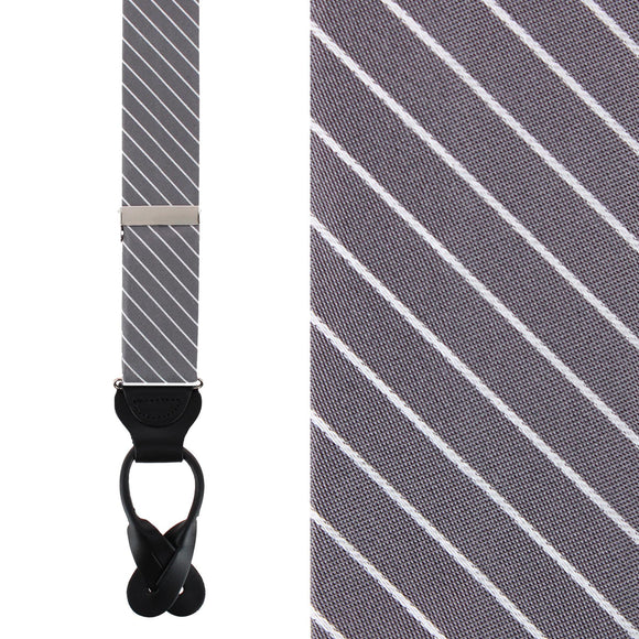 Grey with White Stripe