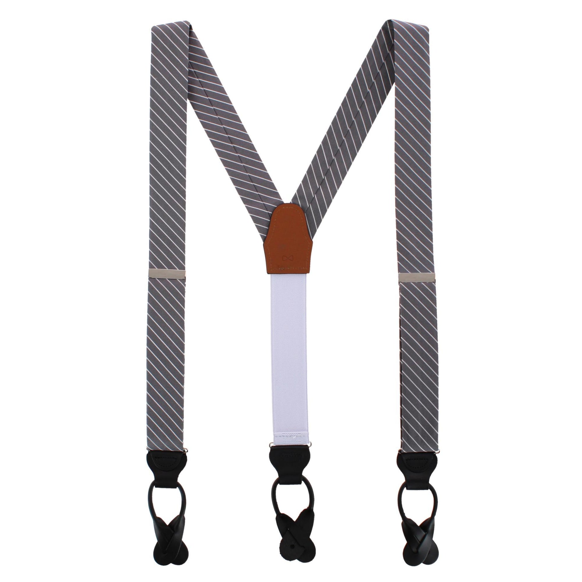 Grey with White Stripe