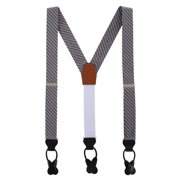 Grey with White Stripe