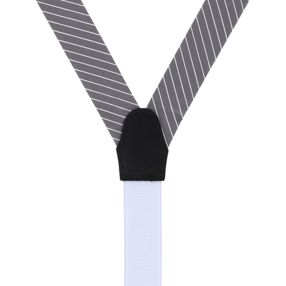Grey with White Stripe