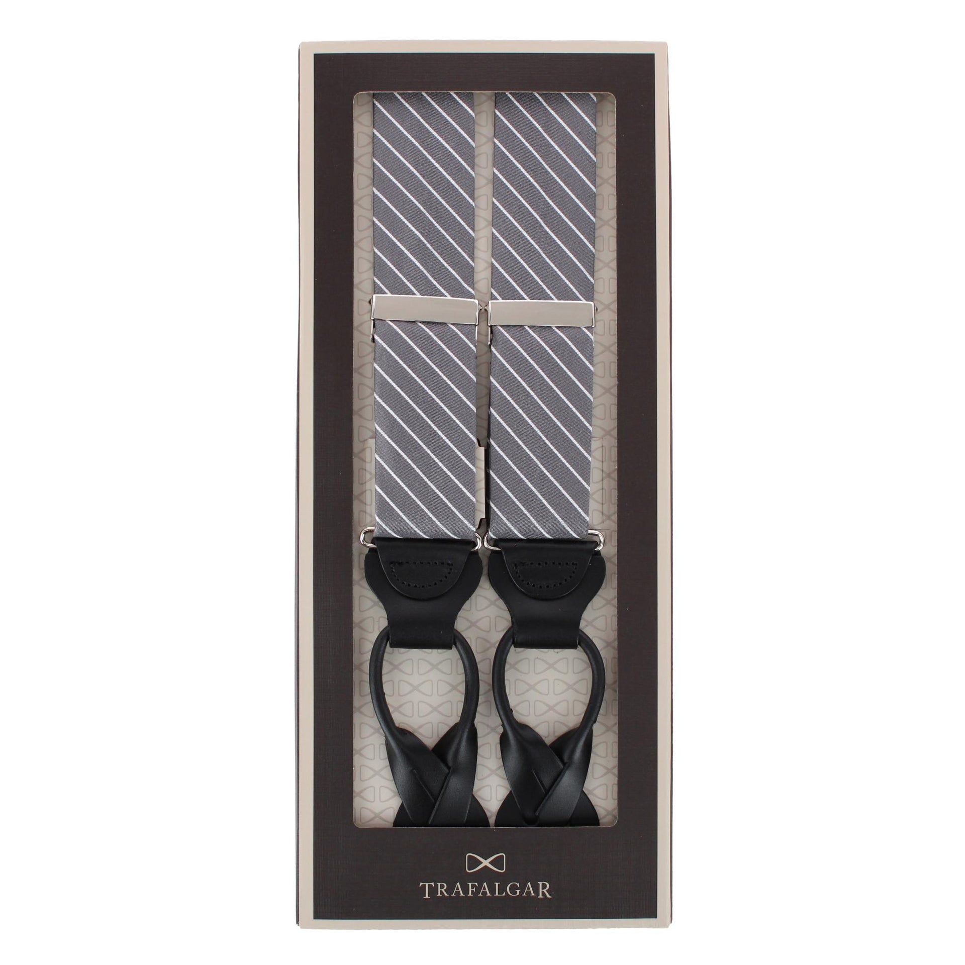 Grey with White Stripe