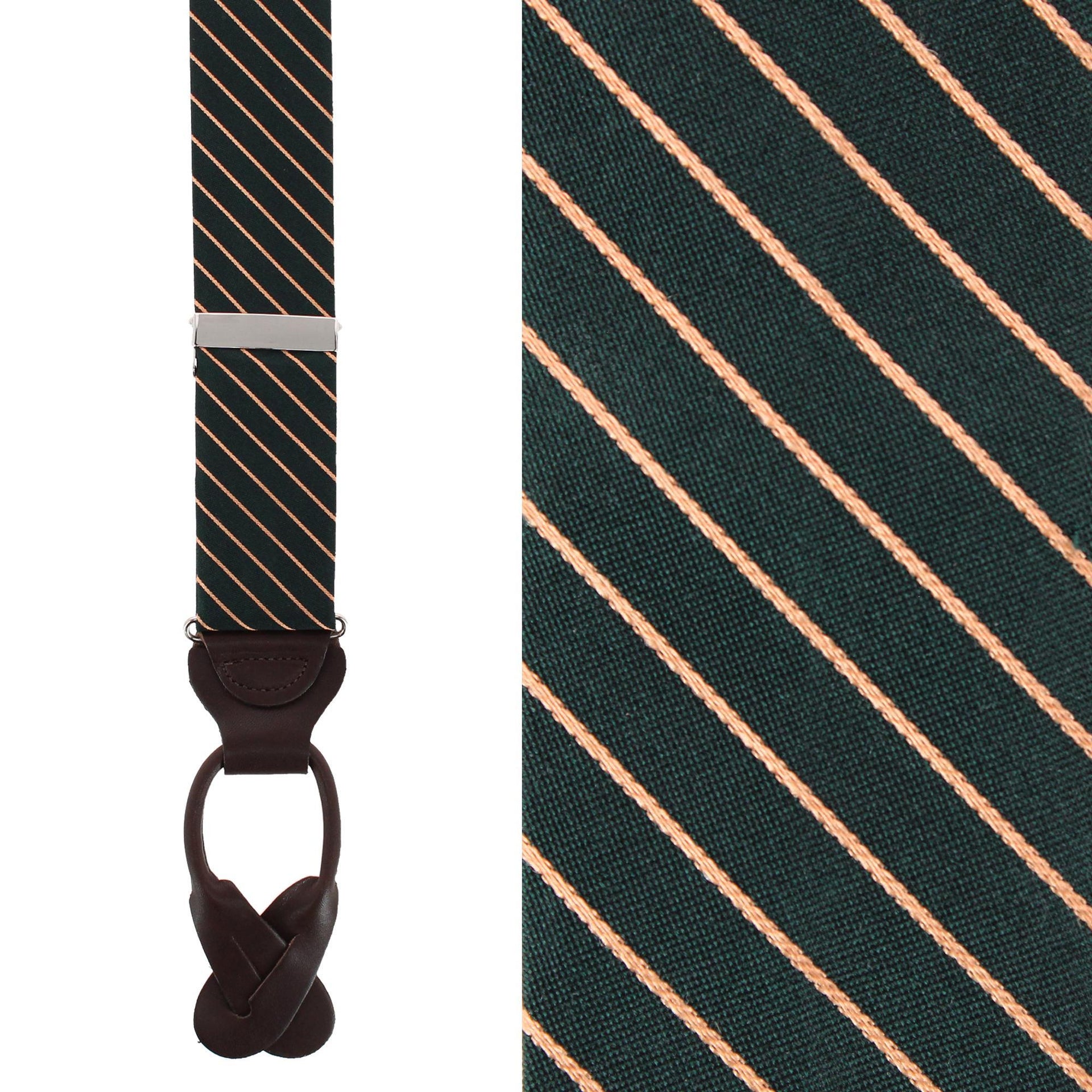 Green with Gold Stripe