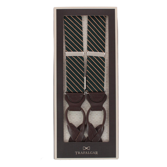 Green with Gold Stripe