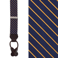 Navy Blue with Gold Stripe