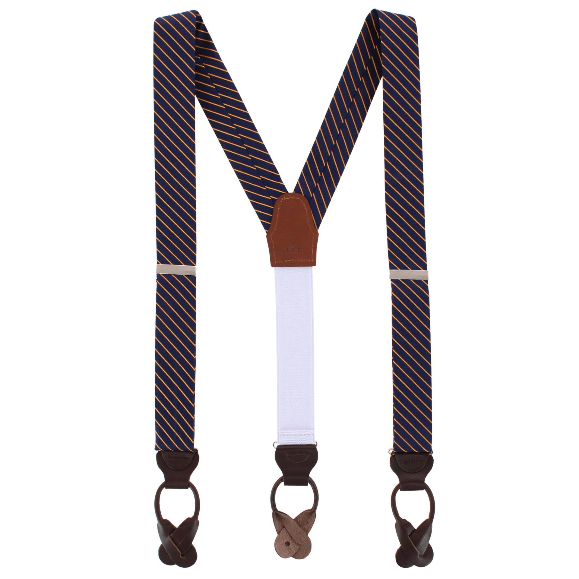 Navy Blue with Gold Stripe