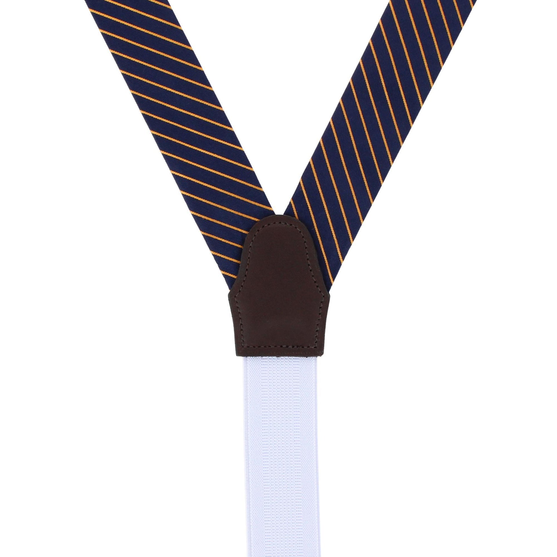 Navy Blue with Gold Stripe