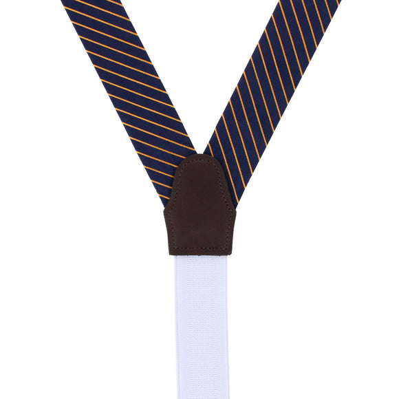 Navy Blue with Gold Stripe