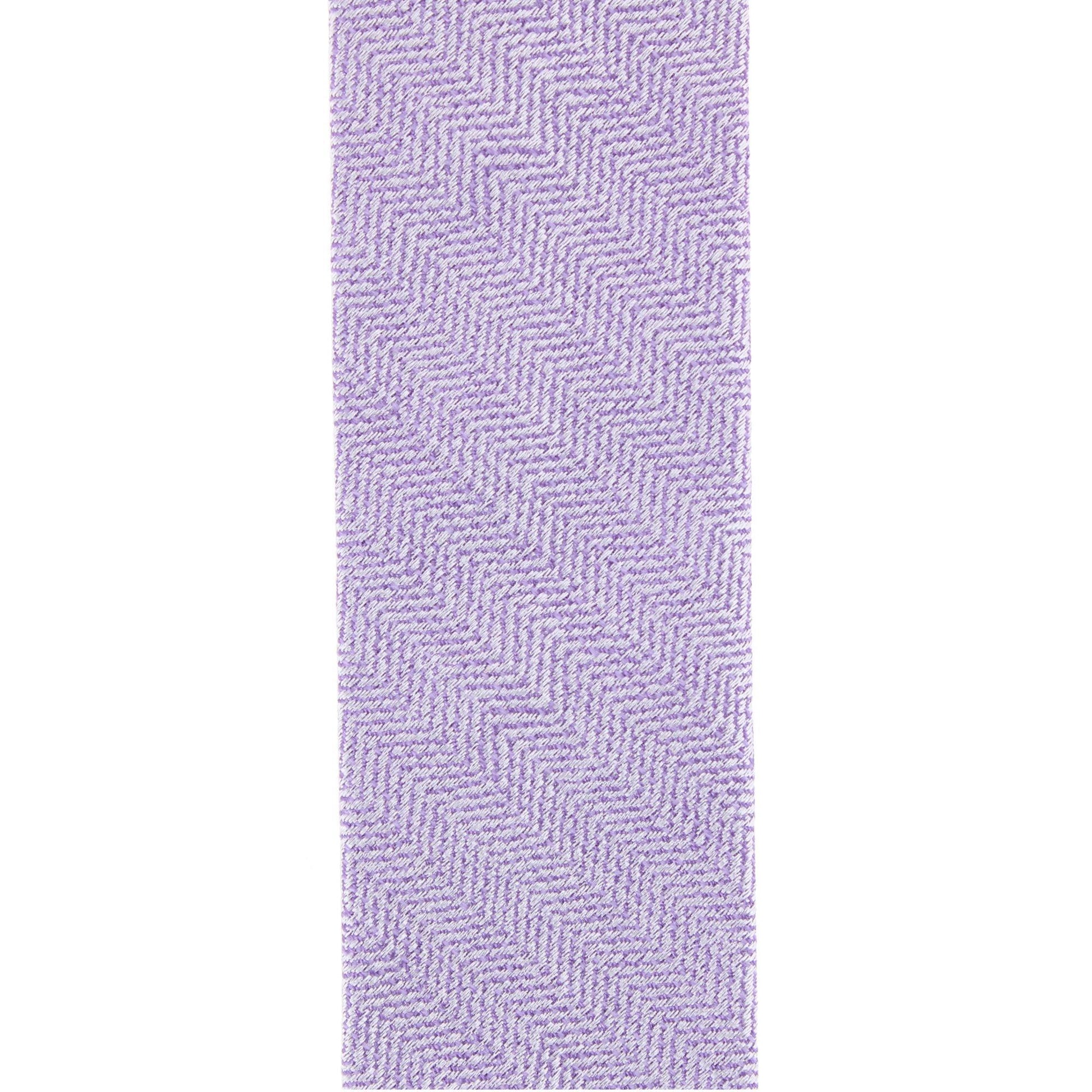 Classy Herringbone Wool Blend Business Button End Braces - Purple