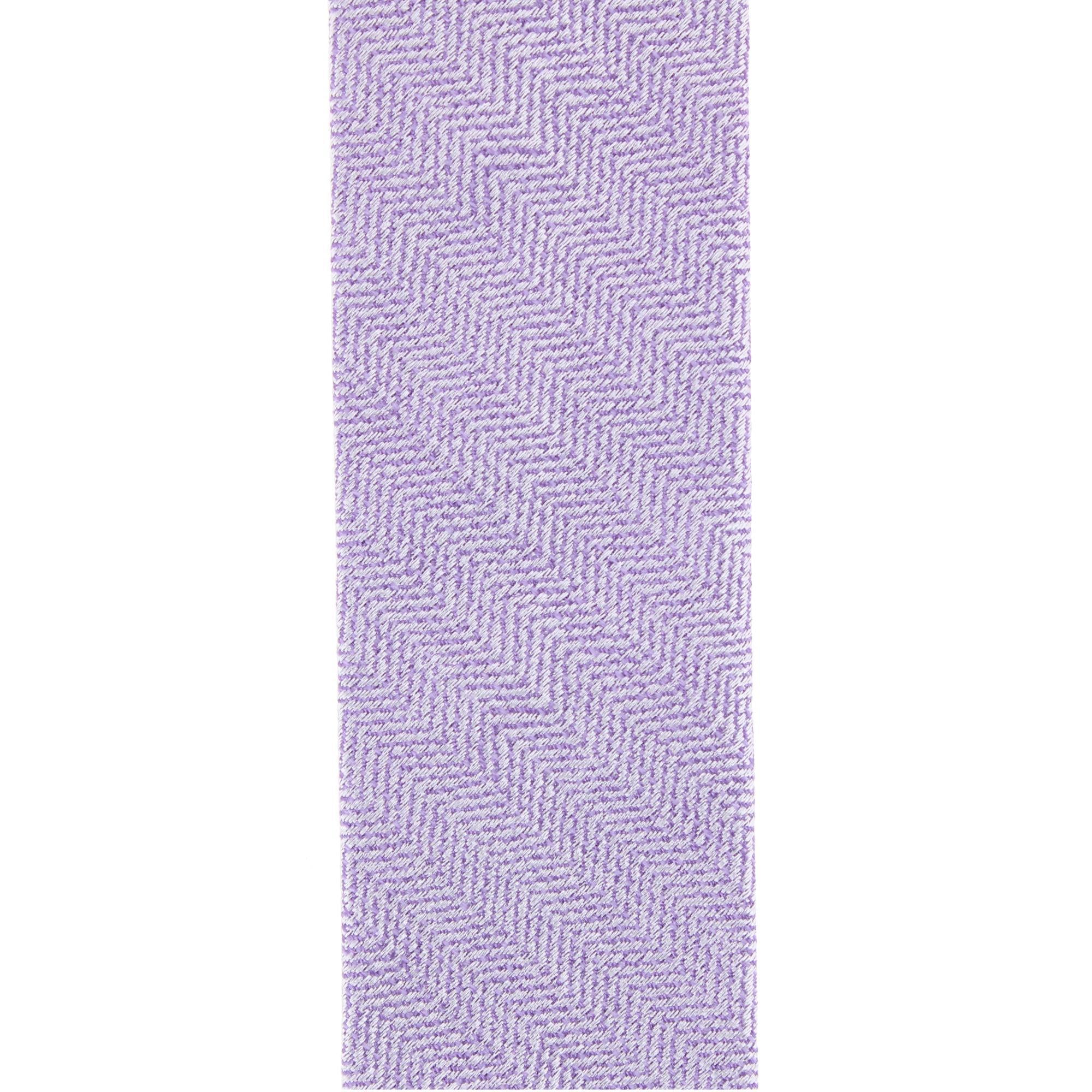 Classy Herringbone Wool Blend Business Button End Braces - Purple