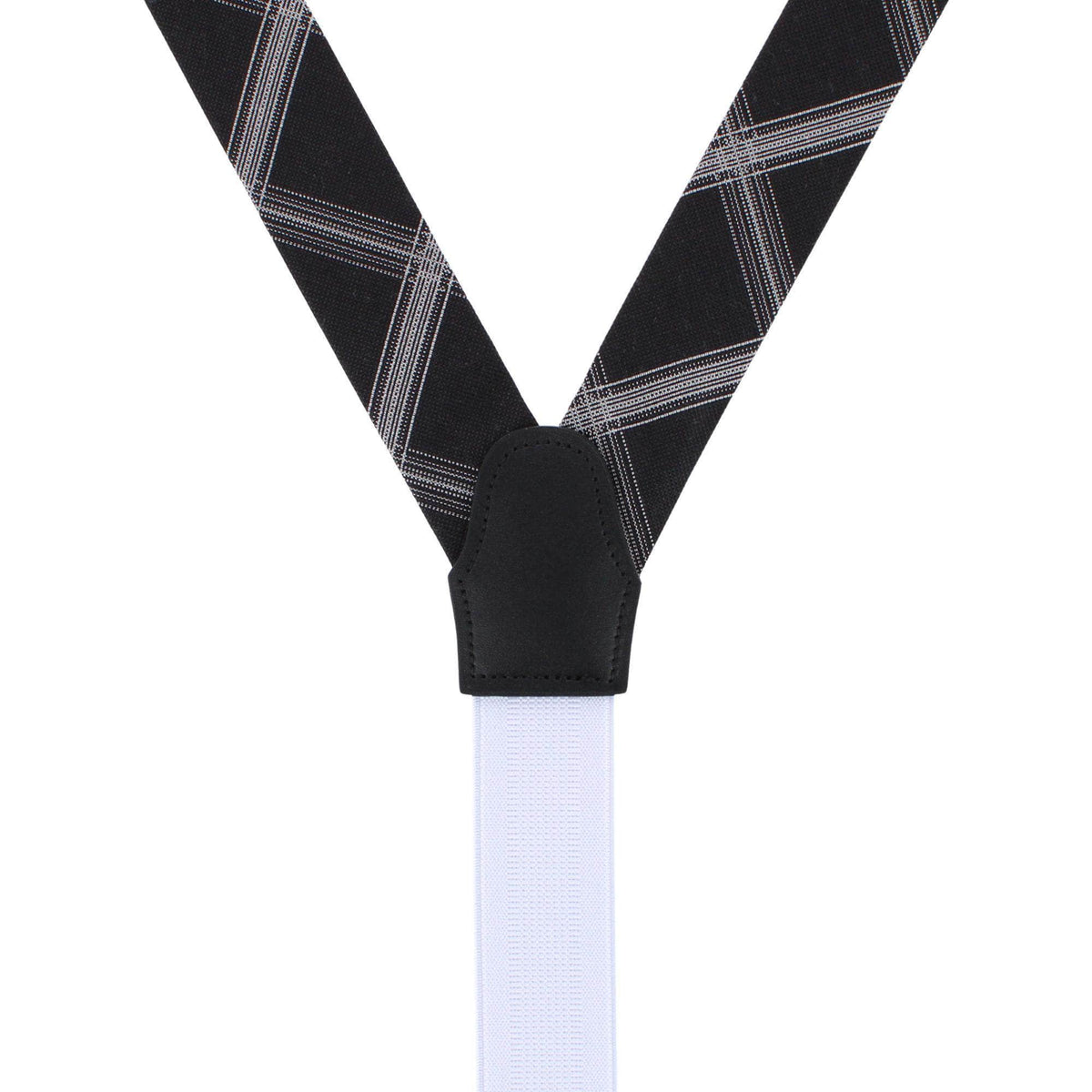 Boswell Business Patterned Wool Blend Formal End Braces - Black
