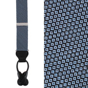 Nolan Neat Patterened Business Wool Blend Button End Braces