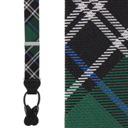 Jarlath Tartan Plaid Wool Blend Button End Braces