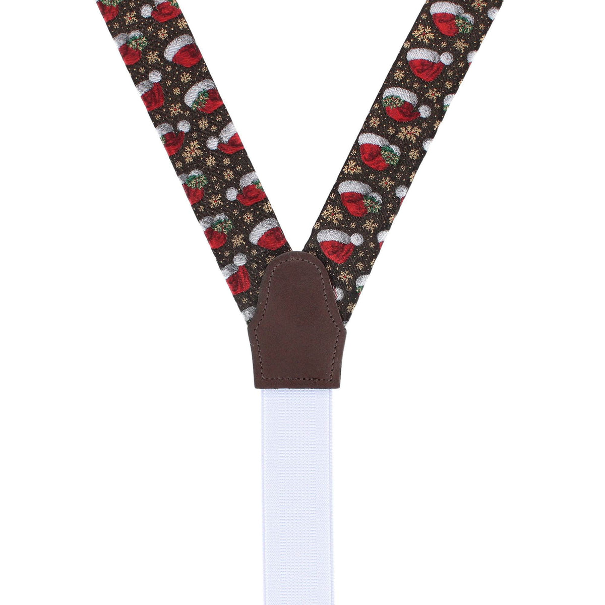 Kris Kringle's Cap Silk Novelty Button End Braces - Black